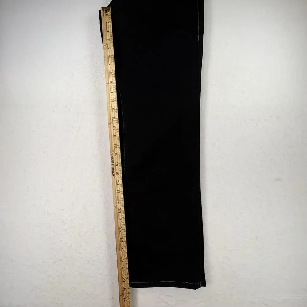 True Religion Ricky Jeans Mens 34x31 Black Relaxed Straight Stretch Denim Rinse